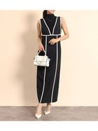 【ヴァン/Vin】のパイピングデザインIラインジャンパースカート 人気、トレンドファッション・服の通販 founy(ファニー) ファッション Fashion レディースファッション Ladies' Fashion Online スカート Skirt インナー Inner ショルダー Shoulder ストレッチ Stretch ノースリーブ No Sleeve ロング Long thumbnail ブラック|ID: prp329100004262454 ipo3291000000032667013
