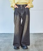 【ページボーイ/PAGEBOY】のタックデニムパンツ 人気、トレンドファッション・服の通販 founy(ファニー) ファッション Fashion レディースファッション WOMEN パンツ Pants デニムパンツ Denim Pants デニム Denim フロント Front ワイド Wide thumbnail ネイビー87|ID: prp329100004262597 ipo3291000000029634999