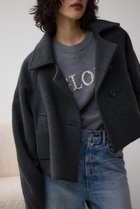 【アズール バイ マウジー/AZUL by moussy】のコクーンスリーブショートコート 人気、トレンドファッション・服の通販 founy(ファニー) ファッション Fashion レディースファッション WOMEN アウター Coat Outerwear コート Coats 2024年 2024 2024-2025秋冬・A/W Aw/Autumn/Winter/Fw/Fall/2024-2025 A/W・秋冬 Aw・Autumn/Winter・Fw・Fall-Winter ショート Short ツイル Twill バランス Balance フロント Front ボトム Bottom メルトン Melton thumbnail T.GRY|ID: prp329100004262673 ipo3291000000029635308