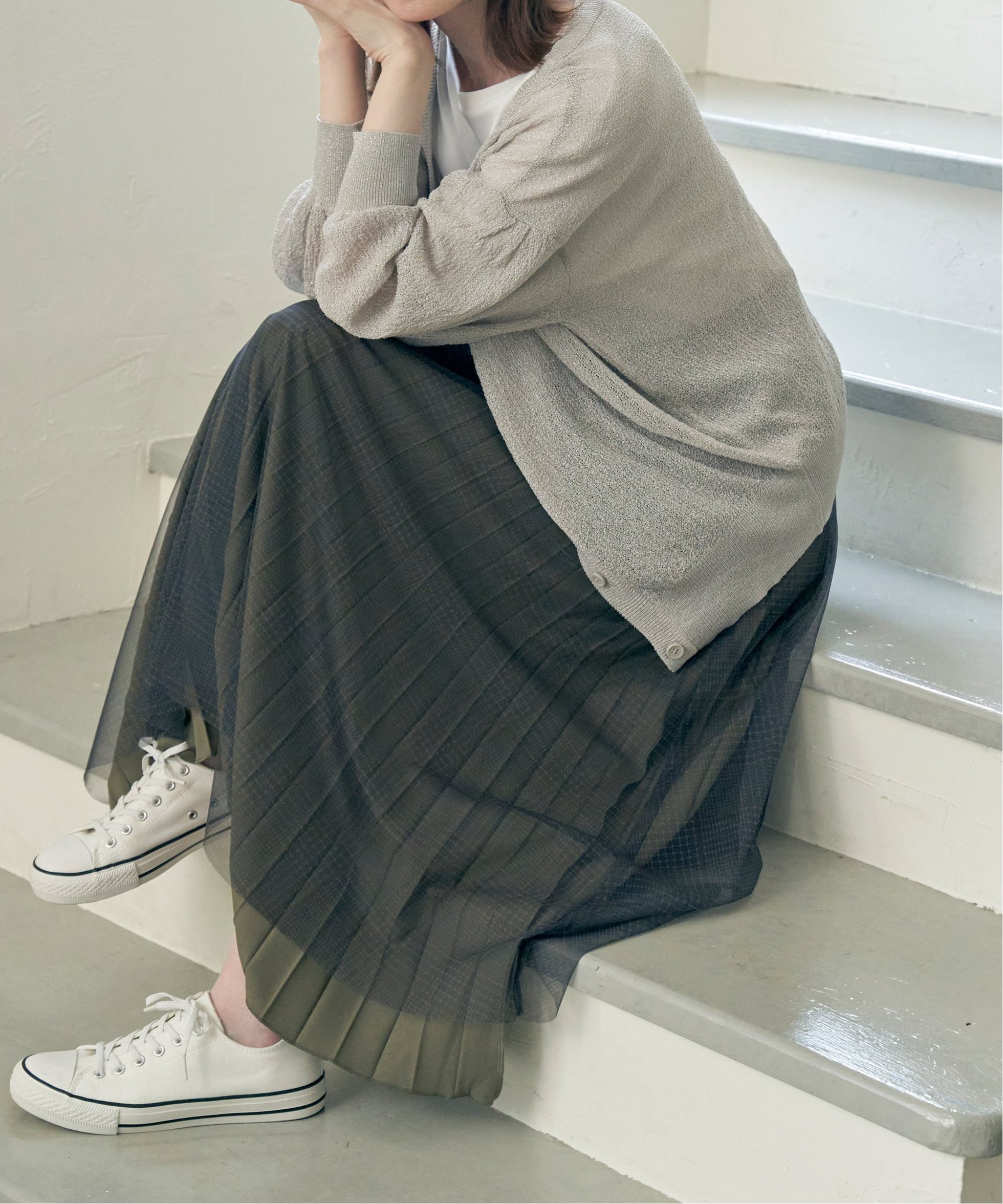 【イッカ/ikka】の【2WAY】リバーシブルスカート 人気、トレンドファッション・服の通販 founy(ファニー) 　ファッション　Fashion　レディースファッション　WOMEN　スカート　Skirt　おすすめ　Recommend　シアー　Sheer　シンプル　Simple　チェック　Check　チュール　Tulle　プリント　Print　プリーツ　Pleats　ベーシック　Basic　リバーシブル　Reversible　今季　This Season　無地　Plain Color　 other-1|ID: prp329100004262876 ipo3291000000029635840