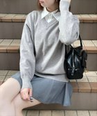 【クリア/clear】のVネックロングニットトップス 人気、トレンドファッション・服の通販 founy(ファニー) ファッション Fashion レディースファッション WOMEN トップス・カットソー Tops/Tshirt ニット Knit Tops Vネック V-Neck カットソー Cut And Sew シンプル Simple ロング Long thumbnail GY|ID: prp329100004263626 ipo3291000000029638800