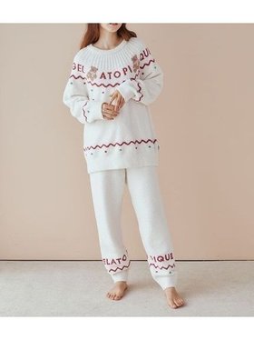 【ジェラート ピケ/gelato pique】 【HOLIDAY】ノルディックロングパンツ人気、トレンドファッション・服の通販 founy(ファニー) ファッション Fashion レディースファッション WOMEN パンツ Pants おすすめ Recommend コレクション Collection ドット Dot ホリデーシーズン Holiday ロング Long 犬 Dog |ID:prp329100004264614