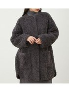 【ミラオーウェン/Mila Owen】のノーカラーシャツカーブボアコート 人気、トレンドファッション・服の通販 founy(ファニー) ファッション Fashion レディースファッション WOMEN アウター Coat Outerwear コート Coats 切替 Switching シンプル Simple タートル Turtle 人気 Popularity ビッグ Big フロント Front ポケット Pocket おすすめ Recommend thumbnail CGRY[007]|ID: prp329100004264822 ipo3291000000029650364