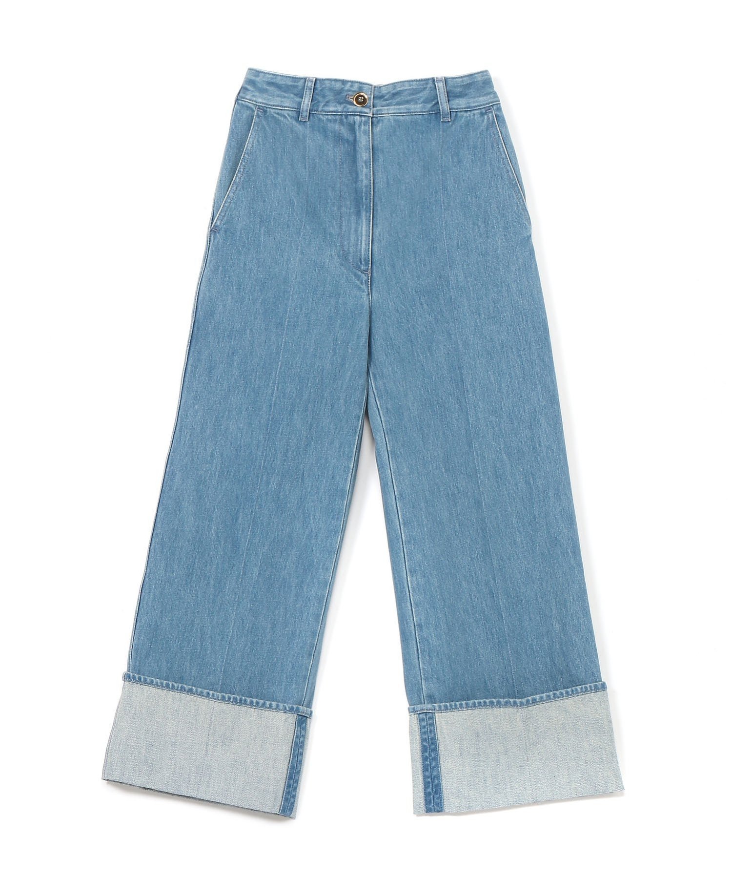 【パトゥ/PATOU】のDENIM ICONIC TROUSERS 人気、トレンドファッション・服の通販 founy(ファニー) 　ファッション　Fashion　レディースファッション　WOMEN　ストレート　Straight　デニム　Denim　フロント　Front　ポケット　Pocket　ループ　Loop　 other-1|ID: prp329100004264900 ipo3291000000029651894