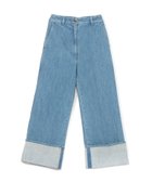 【パトゥ/PATOU】のDENIM ICONIC TROUSERS 人気、トレンドファッション・服の通販 founy(ファニー) ファッション Fashion レディースファッション WOMEN ストレート Straight デニム Denim フロント Front ポケット Pocket ループ Loop thumbnail アイスブルー|ID: prp329100004264900 ipo3291000000029651896