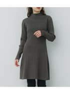 【コカ/COCA】のリブニットミニワンピース Charcoal|ID:prp329100004265071