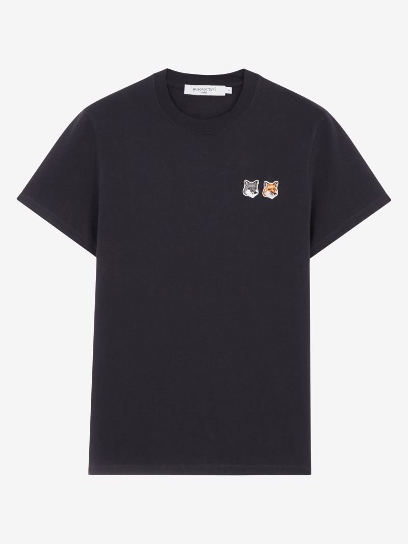 【メゾン キツネ/MAISON KITSUNE】のTEE-SHIRT DOUBLE FOX HEAD PATCH 人気、トレンドファッション・服の通販 founy(ファニー) 　ファッション　Fashion　レディースファッション　WOMEN　トップス・カットソー　Tops/Tshirt　シャツ/ブラウス　Shirts/Blouses　インナー　Inner　ストレート　Straight　パッチ　Patch　ベーシック　Basic　人気　Popularity　半袖　Short Sleeve　定番　Standard　 other-1|ID: prp329100004265351 ipo3291000000029836771