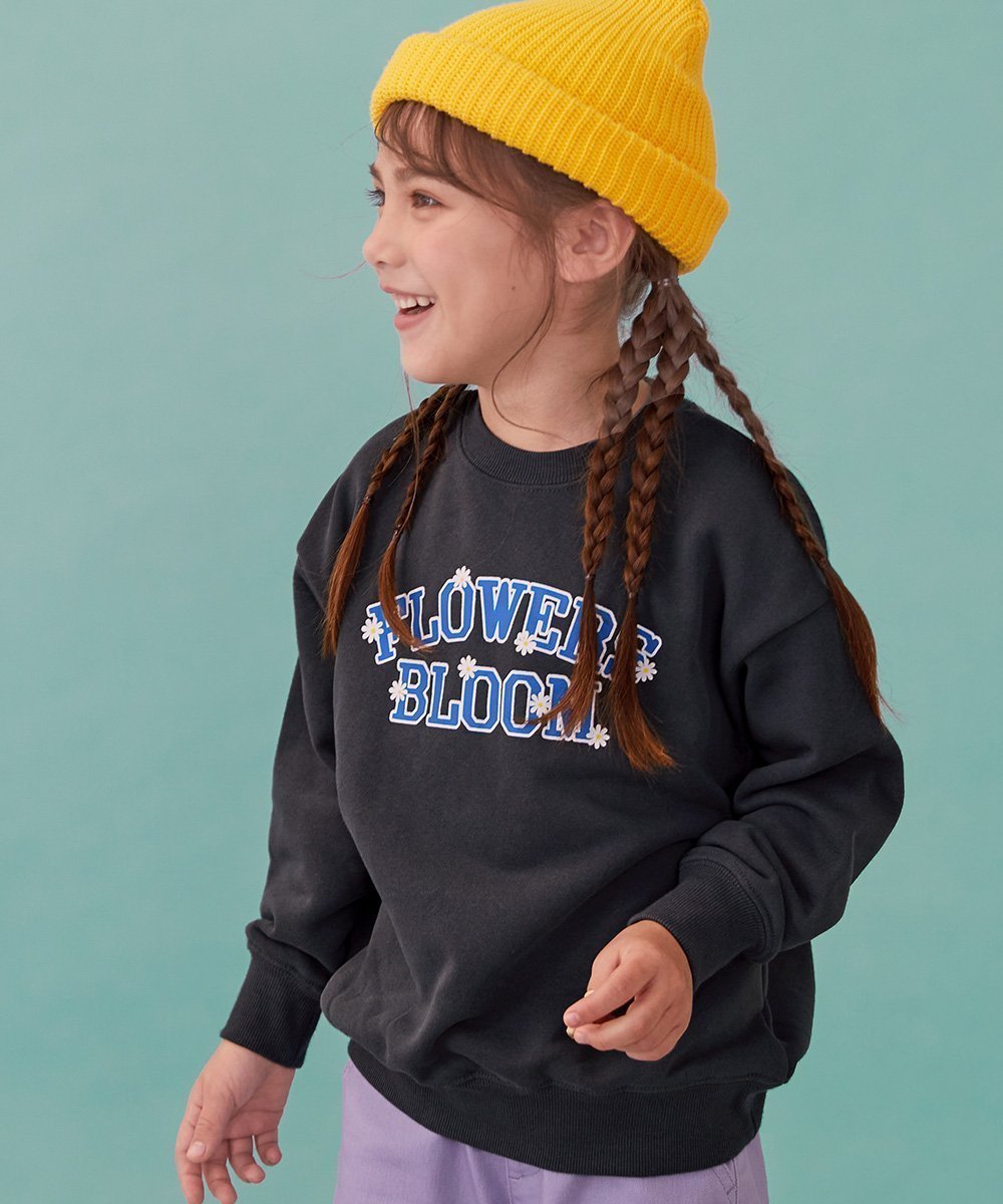 【デビロック/devirock / KIDS】のデビラボ ガールズ BOXシルエット プリント トレーナー インテリア・キッズ・メンズ・レディースファッション・服の通販 founy(ファニー) 　ファッション　Fashion　キッズファッション　KIDS　スニーカー　Sneakers　トレーナー　Trainer　プリント　Print　おすすめ　Recommend　003-フラワー-スミクロ|ID: prp329100004268530 ipo3291000000030300257