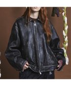 【メゾンスペシャル/MAISON SPECIAL】のSheep Leather Prime-Over Single Rider Collared Jacket D.BLK|ID: prp329100004268673 ipo3291000000029911723