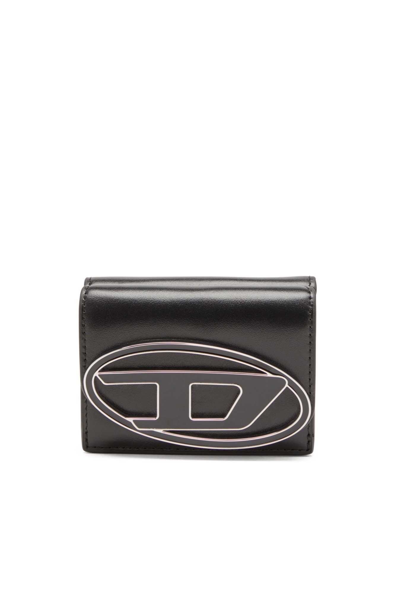 【ディーゼル/DIESEL】のレディース 三つ折りウォレット 1DR TRI FOLD COIN XS II インテリア・キッズ・メンズ・レディースファッション・服の通販 founy(ファニー) 　ファッション　Fashion　レディースファッション　WOMEN　ウォレット　Wallet　オーバル　Oval　コイン　Coin　フロント　Front　ポケット　Pocket　メタル　Metal　ブラック|ID: prp329100004269624 ipo3291000000030285456