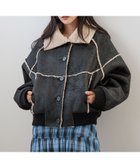 【ローリーズファーム/LOWRYS FARM】のムートンボアブルゾン 人気、トレンドファッション・服の通販 founy(ファニー) ファッション Fashion レディースファッション WOMEN アウター Coat Outerwear ブルゾン Blouson/Jackets ウォーム Worm カッティング Cutting コンパクト Compact ショート Short スタンド Stand ストール Stall バルーン Balloon ビンテージ Vintage フェイクスウェード Faux Suede ブルゾン Blouson ボンディング Bonding ムートン Mouton 防寒 Cold Protection thumbnail ブラック09|ID: prp329100004269672 ipo3291000000030089303