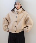 【ローリーズファーム/LOWRYS FARM】のムートンボアブルゾン 人気、トレンドファッション・服の通販 founy(ファニー) ファッション Fashion レディースファッション WOMEN アウター Coat Outerwear ブルゾン Blouson/Jackets ウォーム Worm カッティング Cutting コンパクト Compact ショート Short スタンド Stand ストール Stall バルーン Balloon ビンテージ Vintage フェイクスウェード Faux Suede ブルゾン Blouson ボンディング Bonding ムートン Mouton 防寒 Cold Protection thumbnail ベージュ52|ID: prp329100004269672 ipo3291000000030089304