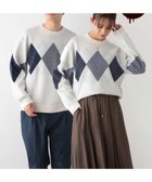 【グローバルワーク/GLOBAL WORK】のメルティ柄プルオーバー/116367 人気、トレンドファッション・服の通販 founy(ファニー) ファッション Fashion レディースファッション WOMEN トップス・カットソー Tops/Tshirt プルオーバー Pullover 2023年 2023 2023-2024秋冬・A/W Aw/Autumn/Winter//Fw/Fall-Winter/2023-2024 A/W・秋冬 Aw・Autumn/Winter・Fw・Fall-Winter おすすめ Recommend シンプル Simple ジャカード Jacquard ダブル Double フィット Fit リラックス Relax 定番 Standard thumbnail オフ*アーガイル05|ID: prp329100004269709 ipo3291000000029905134