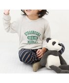 【デビロック/devirock / KIDS】の綿100% ボーイズ 長袖パジャマ ルームウェア 長袖ルームウェア パジャマ 24AW 009-ロゴ4-オートミール|ID: prp329100004270670 ipo3291000000030145622