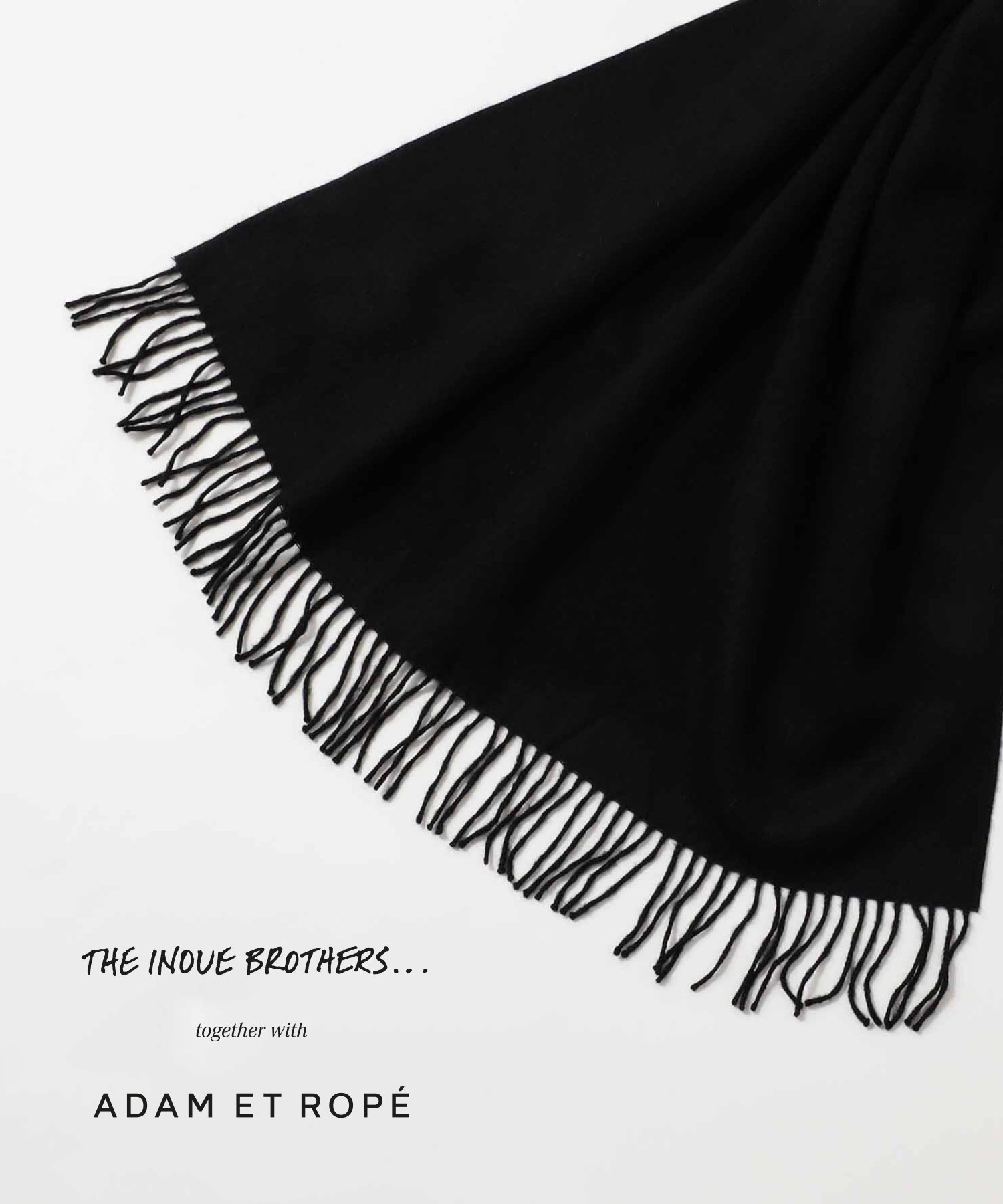 【アダムエロペ /ADAM ET ROPE' / MEN】の【THE INOUE BROTHERS...together with ADAM ET ROPE 】大判ストール / UNISEX インテリア・キッズ・メンズ・レディースファッション・服の通販 founy(ファニー) 　ファッション　Fashion　メンズファッション　MEN　ユニセックス　Unisex　ストール　Stall　ブラック(01)|ID: prp329100004270700 ipo3291000000029900743