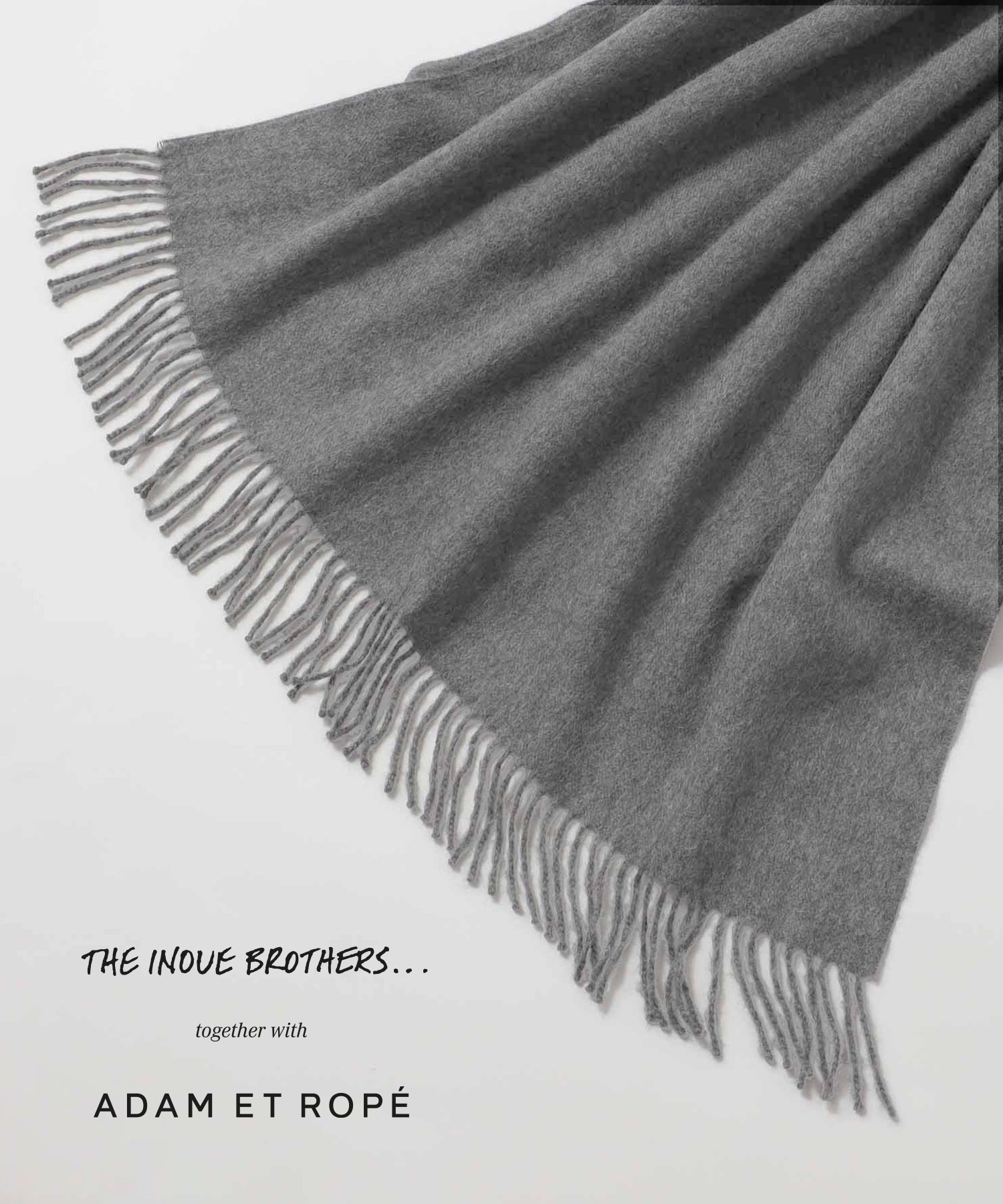 【アダムエロペ /ADAM ET ROPE' / MEN】の【THE INOUE BROTHERS...together with ADAM ET ROPE 】大判ストール / UNISEX インテリア・キッズ・メンズ・レディースファッション・服の通販 founy(ファニー) 　ファッション　Fashion　メンズファッション　MEN　ユニセックス　Unisex　ストール　Stall　ライトグレー(08)|ID: prp329100004270700 ipo3291000000029900745