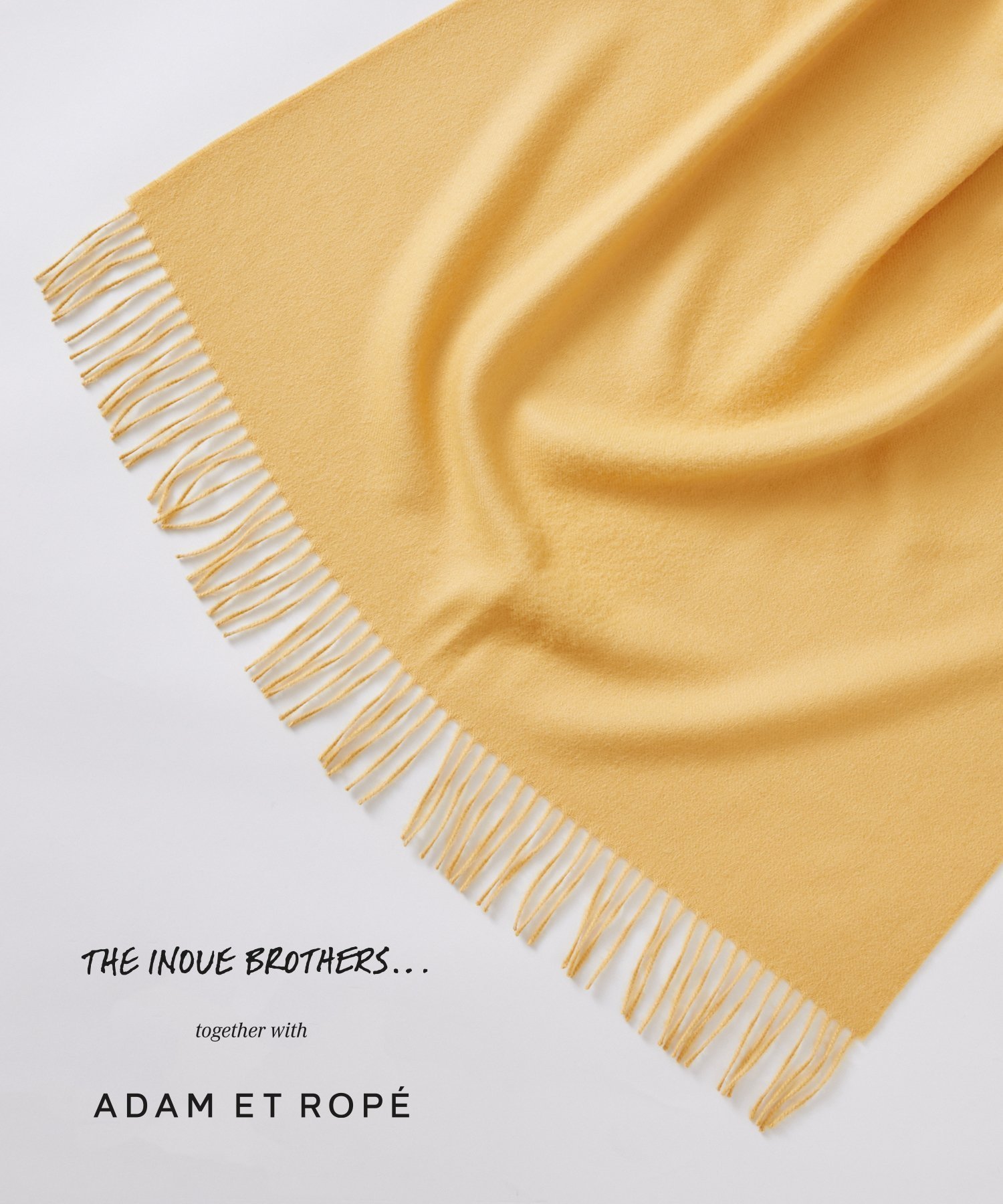 【アダムエロペ /ADAM ET ROPE' / MEN】の【THE INOUE BROTHERS...together with ADAM ET ROPE 】大判ストール / UNISEX インテリア・キッズ・メンズ・レディースファッション・服の通販 founy(ファニー) 　ファッション　Fashion　メンズファッション　MEN　ユニセックス　Unisex　ストール　Stall　イエロー(80)|ID: prp329100004270700 ipo3291000000029900768