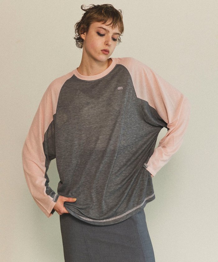 【メゾンスペシャル/MAISON SPECIAL】のSee-through Raglan インテリア・キッズ・メンズ・レディースファッション・服の通販 founy(ファニー) https://founy.com/ ファッション Fashion レディースファッション WOMEN シアー Sheer シルク Silk |ID: prp329100004273358 ipo3291000000029835906