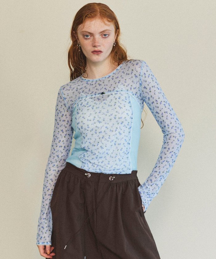 【メゾンスペシャル/MAISON SPECIAL】のSmall Floral Pattern Mesh Fabric Inner Tops インテリア・キッズ・メンズ・レディースファッション・服の通販 founy(ファニー) https://founy.com/ ファッション Fashion レディースファッション WOMEN トップス・カットソー Tops/Tshirt インナー Inner シアー Sheer スタイリッシュ Stylish ダメージ Damage トレンド Trend プリント Print ミリタリー Military メッシュ Mesh モチーフ Motif レース Race ロング Long |ID: prp329100004273421 ipo3291000000029835995