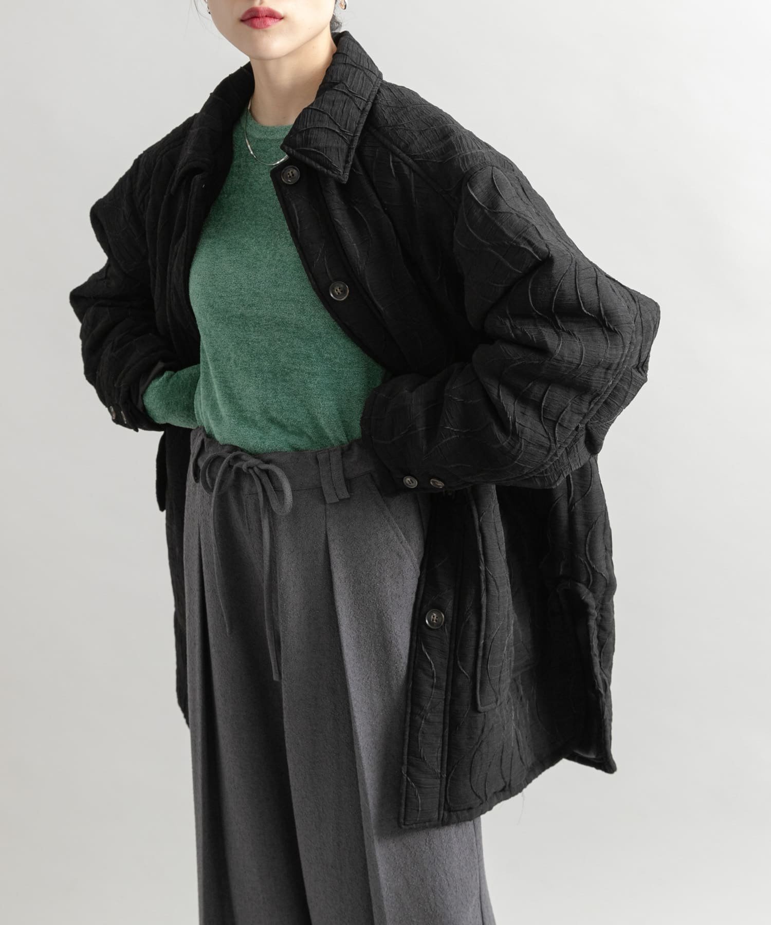 【ケービーエフ/KBF / URBAN RESEARCH】のウェーブミドルジャケット 人気、トレンドファッション・服の通販 founy(ファニー) 　ファッション　Fashion　レディースファッション　WOMEN　アウター　Coat Outerwear　ジャケット　Jackets　2024年　2024　2024-2025秋冬・A/W　Aw/Autumn/Winter/Fw/Fall/2024-2025　A/W・秋冬　Aw・Autumn/Winter・Fw・Fall-Winter　冬　Winter　ウェーブ　Wave　シアー　Sheer　ジャケット　Jacket　スリット　Slit　ベロア　Velor　ボトム　Bottom　ミドル　Middle　ロング　Long　防寒　Cold Protection　 other-1|ID: prp329100004274368 ipo3291000000029880479