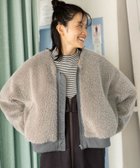 【ニコアンド/niko and】のフサフサファーブルゾン 人気、トレンドファッション・服の通販 founy(ファニー) ファッション Fashion レディースファッション WOMEN アウター Coat Outerwear ブルゾン Blouson/Jackets おすすめ Recommend シンプル Simple ジャケット Jacket スウェット Sweat トレンド Trend ドッキング Docking フェイクファー Faux Fur フロント Front ブルゾン Blouson ミックス Mix リアル Real 定番 Standard thumbnail グレー15|ID: prp329100004274403 ipo3291000000030078821