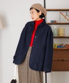 【フリークスストア/FREAK'S STORE】のラウンドカラー モッサコート 24AW ネイビー|ID: prp329100004275416 ipo3291000000030134196