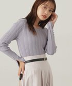 【プロポーション ボディドレッシング/PROPORTION BODY DRESSING】のハートカットアイレットリブニット 24AW 人気、トレンドファッション・服の通販 founy(ファニー) ファッション Fashion レディースファッション WOMEN トップス・カットソー Tops/Tshirt ニット Knit Tops 2024年 2024 2024-2025秋冬・A/W Aw/Autumn/Winter/Fw/Fall/2024-2025 アイレット Eyelet スリット Slit デコルテ Decolletage パール Pearl thumbnail ラベンダー|ID: prp329100004275464 ipo3291000000030143751