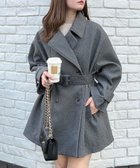 【イング/INGNI】のミディ丈トレンチCT 人気、トレンドファッション・服の通販 founy(ファニー) ファッション Fashion レディースファッション WOMEN アウター Coat Outerwear スクエア Square トレンチ Trench フェミニン Feminine ポケット Pocket thumbnail チャコールグレー/モク|ID: prp329100004275628 ipo3291000000029914918