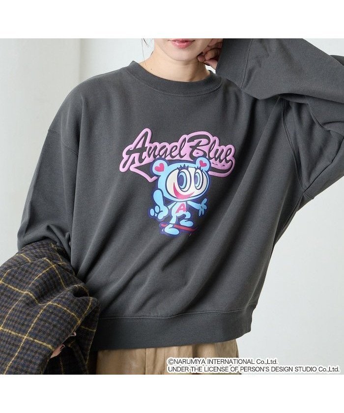 【フリークスストア/FREAK'S STORE】のANGEL BLUE 別注 ナカムラくん 発砲プリント スウェット【限定展開】 24AW インテリア・キッズ・メンズ・レディースファッション・服の通販 founy(ファニー) 　ファッション　Fashion　レディースファッション　WOMEN　トップス・カットソー　Tops/Tshirt　パーカ　Sweats　スウェット　Sweat　2024年　2024　2024-2025秋冬・A/W　Aw/Autumn/Winter/Fw/Fall/2024-2025　冬　Winter　おすすめ　Recommend　カラフル　Colorful　キャラクター　Character　コラボ　Collaboration　スウェット　Sweat　スペシャル　Special　プリント　Print　人気　Popularity　別注　Special Order　A/W・秋冬　Aw・Autumn/Winter・Fw・Fall-Winter　スミクロ|ID: prp329100004275676 ipo3291000000030517154