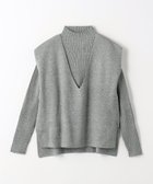 【その他のブランド/Other】のVネックベスト+ハイネックカットソー -ハンドウォッシャブル- A DAY IN THE LIFE MD.GRAY|ID: prp329100004276789 ipo3291000000030092847