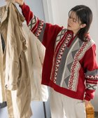 【ニコアンド/niko and】のヴィンテージ柄襟ZIPニットプルオーバー 人気、トレンドファッション・服の通販 founy(ファニー) ファッション Fashion レディースファッション WOMEN トップス・カットソー Tops/Tshirt ニット Knit Tops プルオーバー Pullover A/W・秋冬 Aw・Autumn/Winter・Fw・Fall-Winter おすすめ Recommend インナー Inner ヴィンテージ Vintage thumbnail レッド30|ID: prp329100004276836 ipo3291000000030046550