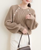 【ナチュラルクチュール/natural couture】の釦デザインケーブルニット 人気、トレンドファッション・服の通販 founy(ファニー) ファッション Fashion レディースファッション WOMEN トップス・カットソー Tops/Tshirt ニット Knit Tops 2024年 2024 2024-2025秋冬・A/W Aw/Autumn/Winter/Fw/Fall/2024-2025 おすすめ Recommend デニム Denim フェミニン Feminine フロント Front エレガント 上品 Elegant thumbnail モカ|ID: prp329100004277355 ipo3291000000030155394