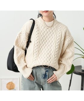 【フリークスストア/FREAK'S STORE】のミックスケーブル クルーネックニット 24AW 人気、トレンドファッション・服の通販 founy(ファニー) ファッション Fashion レディースファッション WOMEN トップス・カットソー Tops/Tshirt ニット Knit Tops 2024年 2024 2024-2025秋冬・A/W Aw/Autumn/Winter/Fw/Fall/2024-2025 A/W・秋冬 Aw・Autumn/Winter・Fw・Fall-Winter 冬 Winter ミックス Mix 定番 Standard |ID:prp329100004277359