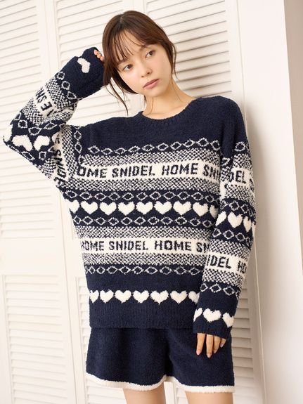 【スナイデル ホーム/SNIDEL HOME】の【Melty】ノルディックプルオーバー インテリア・キッズ・メンズ・レディースファッション・服の通販 founy(ファニー) 　ファッション　Fashion　レディースファッション　WOMEN　トップス・カットソー　Tops/Tshirt　プルオーバー　Pullover　オレンジ　Orange　ショート　Short　トレンド　Trend　ロング　Long　NVY[089]|ID: prp329100004277385 ipo3291000000029782192