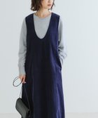 【アーバンリサーチ/URBAN RESEARCH】のUネックコーデュロイジャンパーワンピース NAVY|ID: prp329100004277746 ipo3291000000030015527