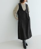 【アーバンリサーチ/URBAN RESEARCH】のUネックコーデュロイジャンパーワンピース CHARCOAL|ID: prp329100004277746 ipo3291000000030015529