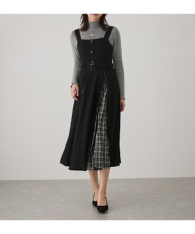 【ジャイロ/JAYRO】のスエードチェック切替ジャンドレ 人気、トレンドファッション・服の通販 founy(ファニー) ファッション Fashion レディースファッション WOMEN A/W・秋冬 Aw・Autumn/Winter・Fw・Fall-Winter おすすめ Recommend インナー Inner シアー Sheer スエード Suede チェック Check ドッキング Docking ドレス Dress ハイネック High Neck ポケット Pocket リブニット Rib Knit 冬 Winter 切替 Switching |ID:prp329100004277791