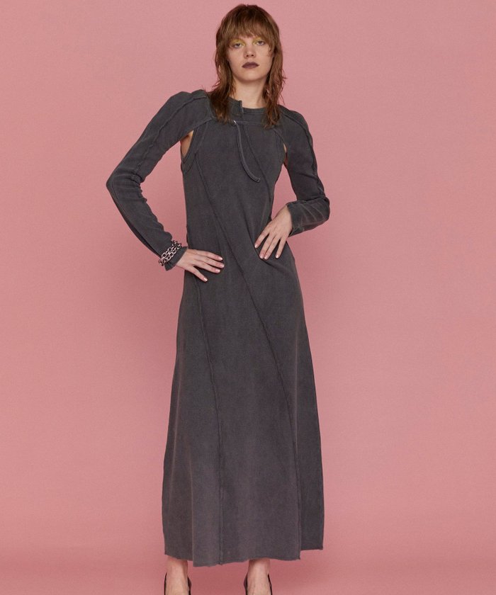 【メゾンスペシャル/MAISON SPECIAL】のBolero Layered Ribbed Fabric Dress インテリア・キッズ・メンズ・レディースファッション・服の通販 founy(ファニー) https://founy.com/ ファッション Fashion レディースファッション WOMEN アウター Coat Outerwear ボレロ Bolero jackets ワンピース Dress ドレス Party Dresses ヴィンテージ Vintage 春 Spring 秋 Autumn/Fall スリット Slit セパレート Separate タンク Tank ノースリーブ No Sleeve フィット Fit フロント Front ボレロ Bolero ロング Long 夏 Summer |ID: prp329100004277798 ipo3291000000029706221