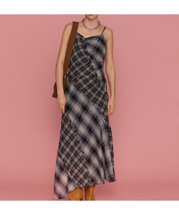 【メゾンスペシャル/MAISON SPECIAL】のPlaid Pattern Combination Frill Dress インテリア・キッズ・メンズ・レディースファッション・服の通販 founy(ファニー) https://founy.com/ ファッション Fashion レディースファッション WOMEN ワンピース Dress ドレス Party Dresses アシンメトリー Asymmetry インナー Inner オレンジ Orange カッティング Cutting チェック Check ドッキング Docking フリル Frills マキシ Maxi |ID: prp329100004277803 ipo3291000000029706258