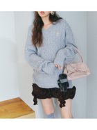 【リリーブラウン/Lily Brown】の【WEB限定カラー】Lily Bearケーブルニットミニワンピース 人気、トレンドファッション・服の通販 founy(ファニー) ファッション Fashion レディースファッション WOMEN ワンピース Dress おすすめ Recommend イエロー Yellow インナー Inner チュニック Tunic thumbnail GRY[006]|ID: prp329100004277840 ipo3291000000029916104