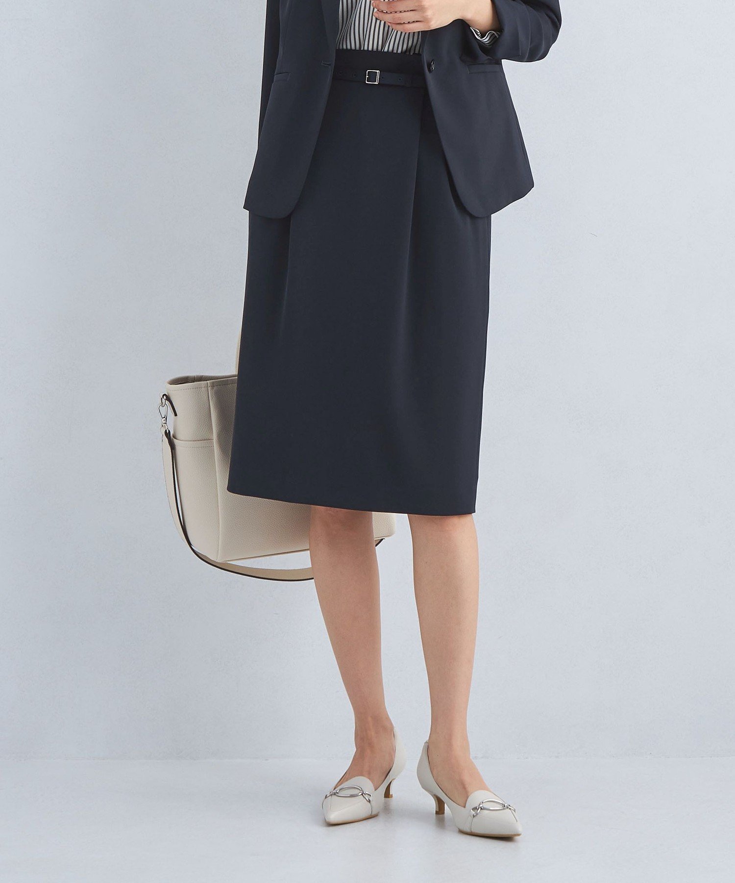 【その他のブランド/Other】のサラフール ベルト タイト スカート No06 インテリア・キッズ・メンズ・レディースファッション・服の通販 founy(ファニー) 　ファッション　Fashion　レディースファッション　WOMEN　スカート　Skirt　ベルト　Belts　オケージョン　Occasion　春　Spring　シンプル　Simple　ジャケット　Jacket　ストレッチ　Stretch　スーツ　Suit　セットアップ　Set Up　とろみ　Thickness　人気　Popularity　フェミニン　Feminine　フォーマル　Formal　ロング　Long　ワイド　Wide　おすすめ　Recommend　セレモニー　Ceremony　入学式　Entrance Ceremony　卒業式　Graduation Ceremony　NAVY|ID: prp329100004278121 ipo3291000000032367842