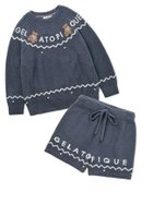 【ジェラート ピケ/gelato pique】の【販路限定商品】【HOLIDAY】ノルディックプルオーバー ショートパンツセット NVY[089]|ID:prp329100004278162