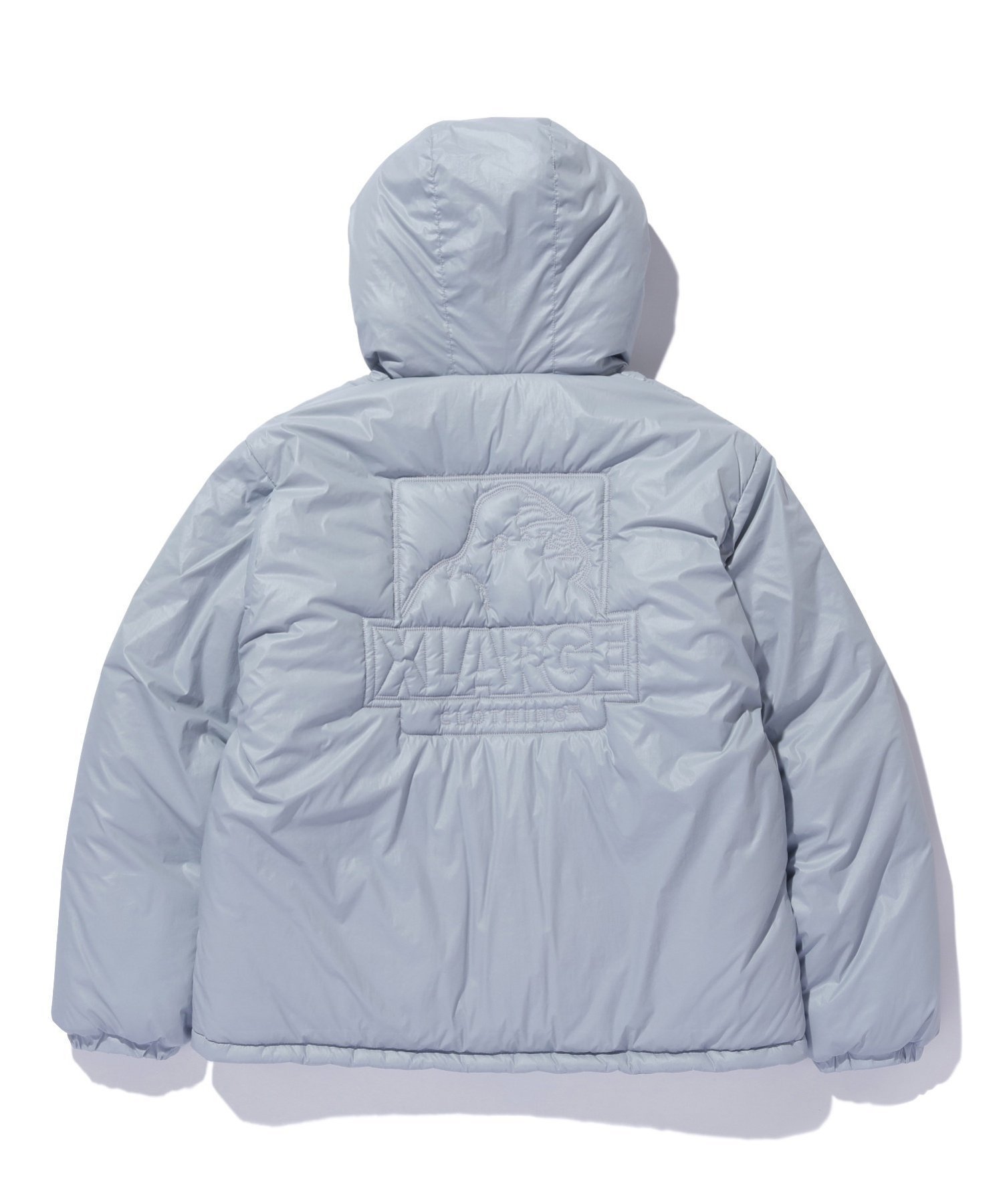 【エクストララージ/XLARGE / MEN】のQUILTING LOGO HOODED PUFFER JACKET インテリア・キッズ・メンズ・レディースファッション・服の通販 founy(ファニー) 　ファッション　Fashion　メンズファッション　MEN　2024年　2024　2024-2025秋冬・A/W　Aw/Autumn/Winter/Fw/Fall/2024-2025　冬　Winter　ドローコード　Draw Cord　フロント　Front　ポケット　Pocket　LtGREY|ID: prp329100004278167 ipo3291000000029900874