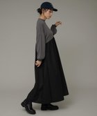 【サニーレーベル/Sonny Label / URBAN RESEARCH】のモックネックドッキングニットワンピース 人気、トレンドファッション・服の通販 founy(ファニー) ファッション Fashion レディースファッション WOMEN ワンピース Dress ニットワンピース Knit Dresses 2024年 2024 2024-2025秋冬・A/W Aw/Autumn/Winter/Fw/Fall/2024-2025 冬 Winter シンプル Simple ドッキング Docking ハイネック High Neck 帽子 Hat A/W・秋冬 Aw・Autumn/Winter・Fw・Fall-Winter thumbnail グレー|ID: prp329100004278655 ipo3291000000030520821