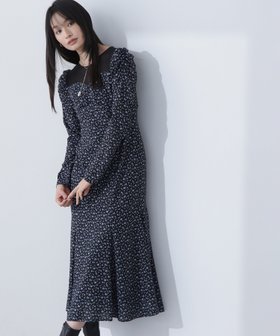 【ナチュラル ビューティー ベーシック/NATURAL BEAUTY BASIC】のパネルシアープリントワンピース 人気、トレンドファッション・服の通販 founy(ファニー) ファッション Fashion レディースファッション WOMEN ワンピース Dress ギャザー Gather シアー Sheer フェミニン Feminine プリント Print マーメイド Mermaid ヨーク Yoke 春 Spring |ID:prp329100004278696