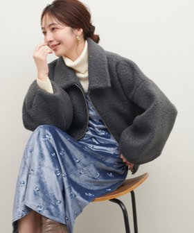 【ナチュラルクチュール/natural couture】のシープボアショートZIPコート 人気、トレンドファッション・服の通販 founy(ファニー) ファッション Fashion レディースファッション WOMEN アウター Coat Outerwear コート Coats Pコート Pea Coats 2024年 2024 2024-2025秋冬・A/W Aw/Autumn/Winter/Fw/Fall/2024-2025 おすすめ Recommend インナー Inner ショート Short デニム Denim トレーナー Trainer ハイネック High Neck バランス Balance フロント Front ポケット Pocket 冬 Winter |ID:prp329100004278746