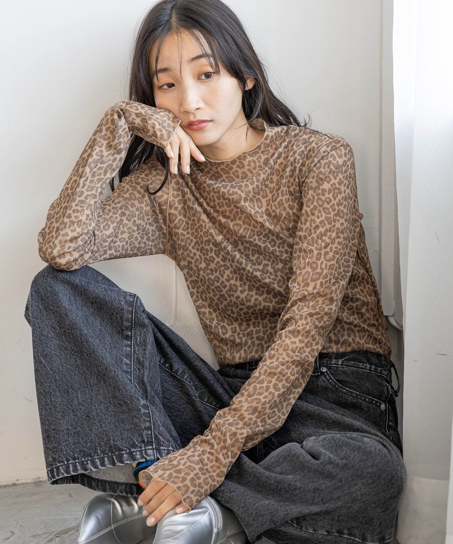 【ローリーズファーム/LOWRYS FARM】のシアーハイネックLS インテリア・キッズ・メンズ・レディースファッション・服の通販 founy(ファニー) 　ファッション　Fashion　レディースファッション　WOMEN　おすすめ　Recommend　インナー　Inner　サロペット　Overalls　シアー　Sheer　シンプル　Simple　ガラ|ID: prp329100004279243 ipo3291000000029718272