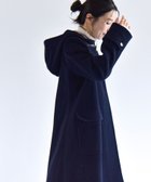 【シップス フォー ウィメン/SHIPS】のquaranciel PONTETORTO Aライン スタイル ダッフルコート 人気、トレンドファッション・服の通販 founy(ファニー) ファッション Fashion レディースファッション WOMEN アウター Coat Outerwear コート Coats ダッフルコート Duffle Coats イタリア Italy コンパクト Compact シェイプ Shape シンプル Simple ダッフルコート Duffel Coat デニム Denim 定番 Standard ベーシック Basic メタリック Metallic モダン Modern おすすめ Recommend 2023年 2023 2023-2024秋冬・A/W Aw/Autumn/Winter//Fw/Fall-Winter/2023-2024 エレガント 上品 Elegant thumbnail ネイビー|ID: prp329100004280526 ipo3291000000029903201