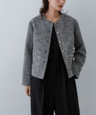 【アーバンリサーチ/URBAN RESEARCH】のツイードノーカラージャケット BLACK MIX|ID: prp329100004280810 ipo3291000000031958552