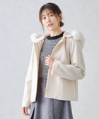 【ミッシュマッシュ/MISCH MASCH】の《タイムセール限定価格》美シルエットで大人気!フードファー付きショートコート アイボリー|ID: prp329100004280930 ipo3291000000029856682